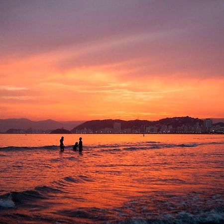 Apartamento De Frente Para Praia Com Wi-Fi Santos  Bagian luar foto